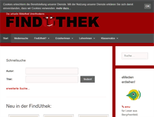 Tablet Screenshot of finduthek.de